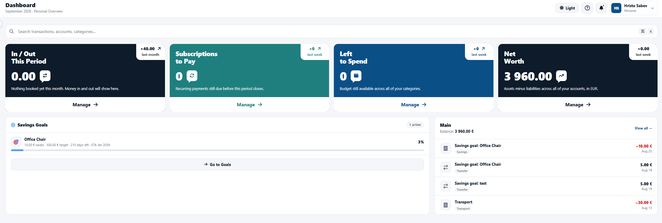 Budget Tracker